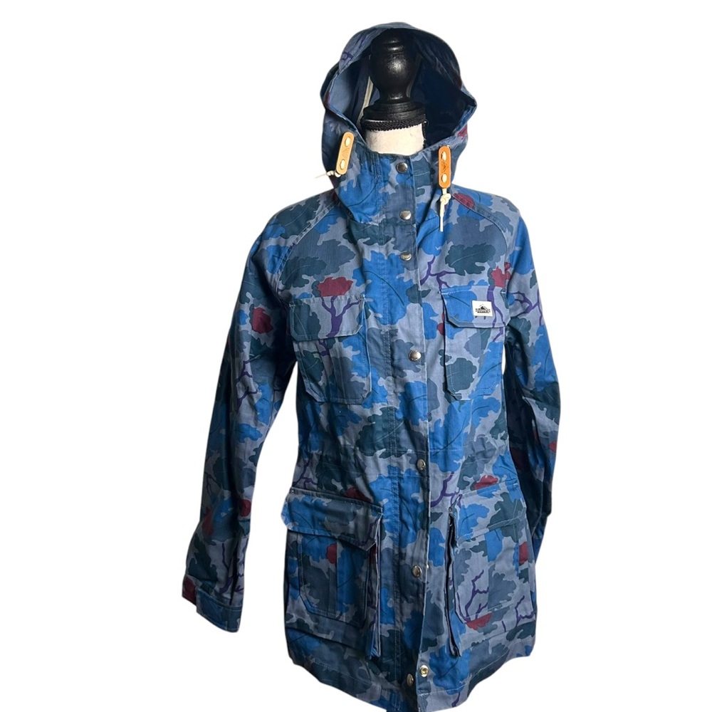 Penfield blue camo waxed utility coat hoodie EC SZM